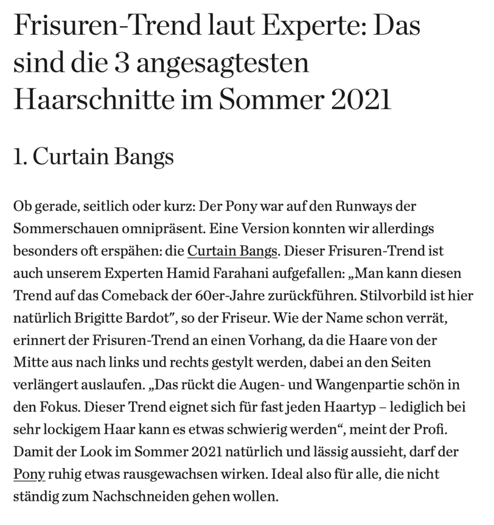 Presseartikel Farahani Bonn